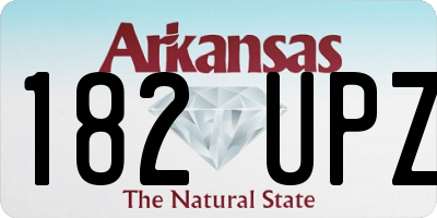 AR license plate 182UPZ