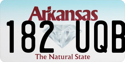 AR license plate 182UQB