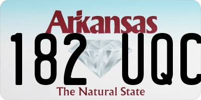 AR license plate 182UQC