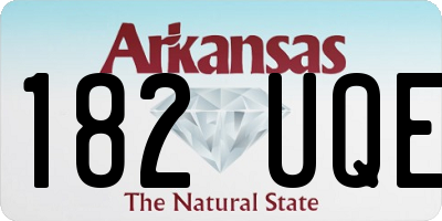 AR license plate 182UQE