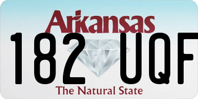 AR license plate 182UQF