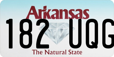 AR license plate 182UQG