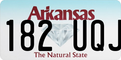 AR license plate 182UQJ