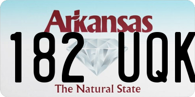 AR license plate 182UQK