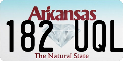 AR license plate 182UQL