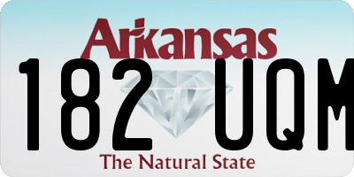 AR license plate 182UQM