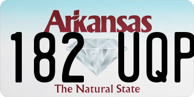 AR license plate 182UQP