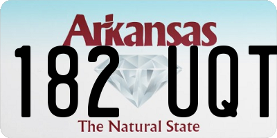 AR license plate 182UQT