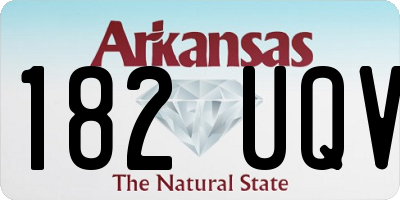 AR license plate 182UQV