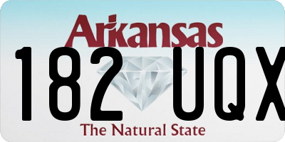 AR license plate 182UQX