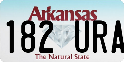 AR license plate 182URA