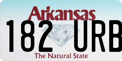 AR license plate 182URB