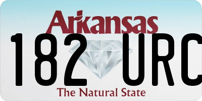 AR license plate 182URC