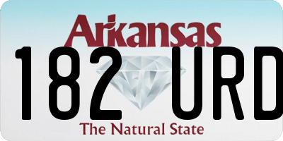 AR license plate 182URD