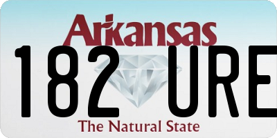 AR license plate 182URE