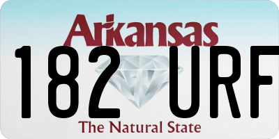AR license plate 182URF