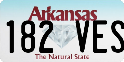 AR license plate 182VES