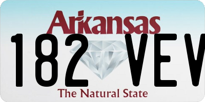 AR license plate 182VEV