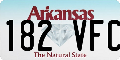 AR license plate 182VFC