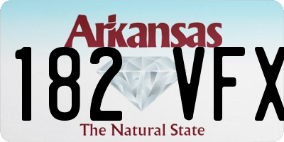 AR license plate 182VFX