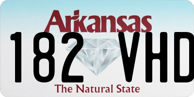 AR license plate 182VHD