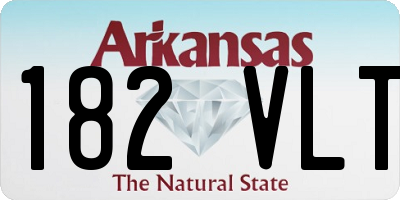AR license plate 182VLT