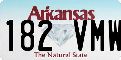 AR license plate 182VMW
