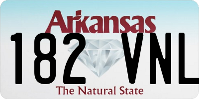 AR license plate 182VNL