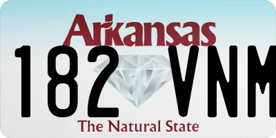 AR license plate 182VNM