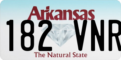 AR license plate 182VNR