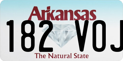 AR license plate 182VOJ