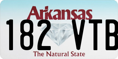 AR license plate 182VTB