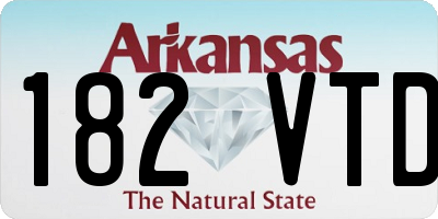 AR license plate 182VTD