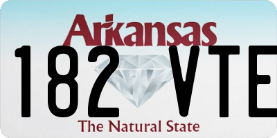 AR license plate 182VTE