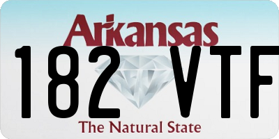 AR license plate 182VTF