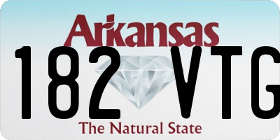 AR license plate 182VTG
