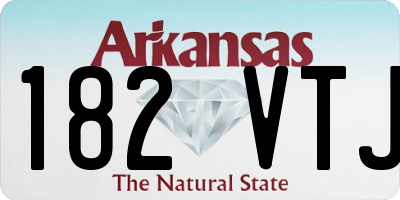 AR license plate 182VTJ