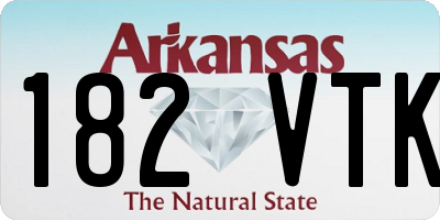 AR license plate 182VTK