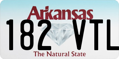 AR license plate 182VTL