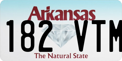 AR license plate 182VTM