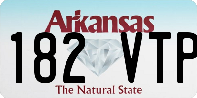 AR license plate 182VTP