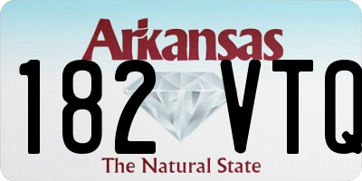 AR license plate 182VTQ