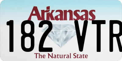 AR license plate 182VTR