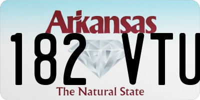 AR license plate 182VTU
