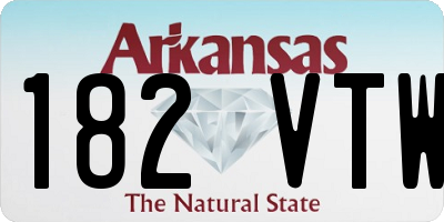 AR license plate 182VTW