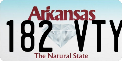 AR license plate 182VTY