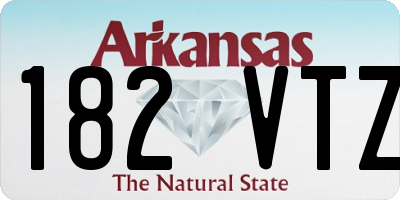AR license plate 182VTZ