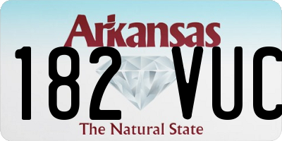 AR license plate 182VUC