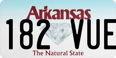 AR license plate 182VUE