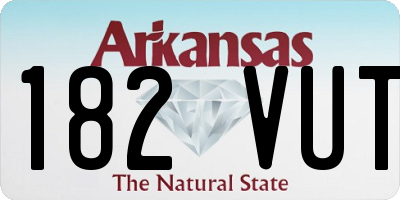 AR license plate 182VUT